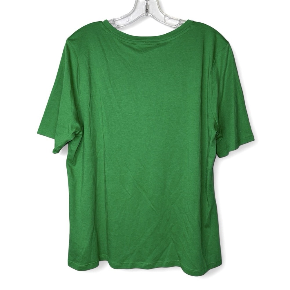 NWT Michael Kors XL Spring Green Cutout Gold Chain Short Sleeve Top MSRP $78 - Picture 9 of 9